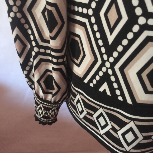 Alfani Geometric Print Scoop Neck Top Size XL - Picture 4 of 6